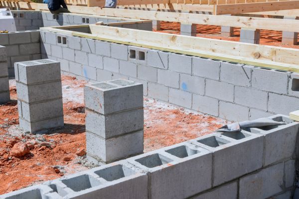 Cement Block Installation in Redding