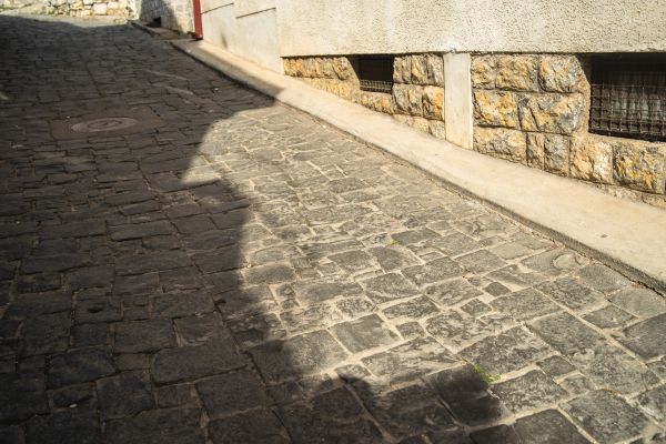 Stone Sidewalk Repair in Redding