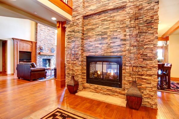 Stone Hearth Installation in Redding